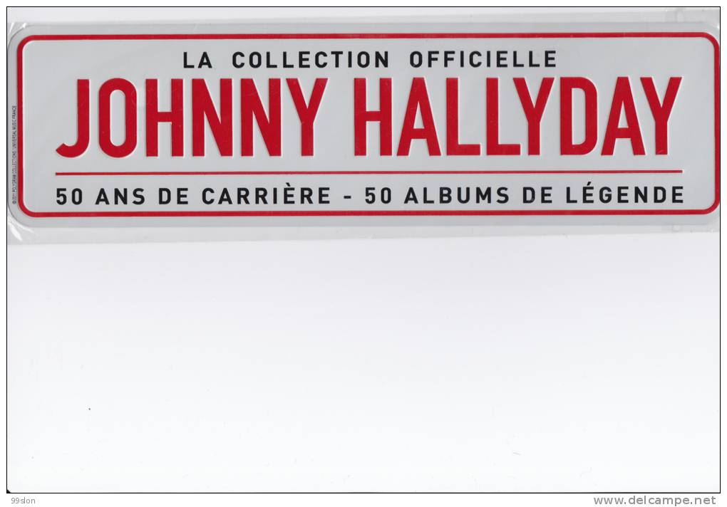 JOHNNY HALLYDAY - Collection De 50 Magnets Représentant Les Albums - Magnets