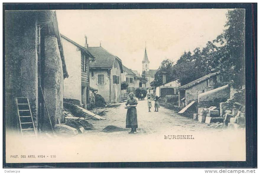 Bursinel, Animée, Clocher, - Bursinel