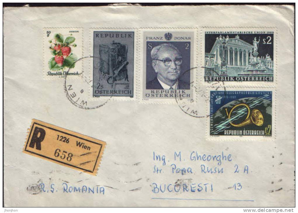 Austria- Recommended Envelope Circulated1970- - Storia Postale