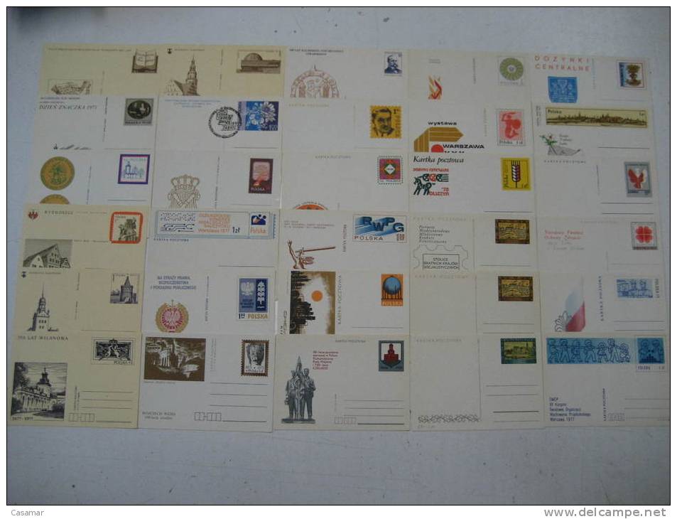 Poland 100 Postal Stationery Different SPECIAL OFFER : NO POSTAGE MAIL FREE COSTS !!!!!!!!!!!!!!!! Collection Lot - Sammlungen (im Alben)