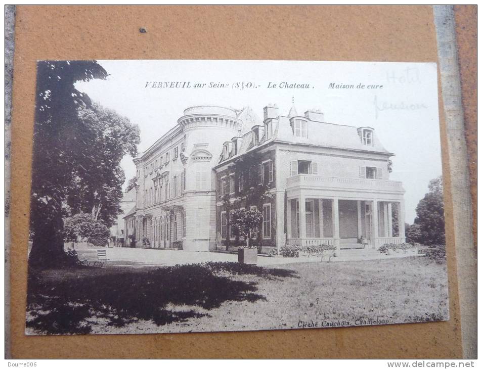 Cpa Verneuil Sur Seine Le Chateau  Maison De Cure - Verneuil Sur Seine