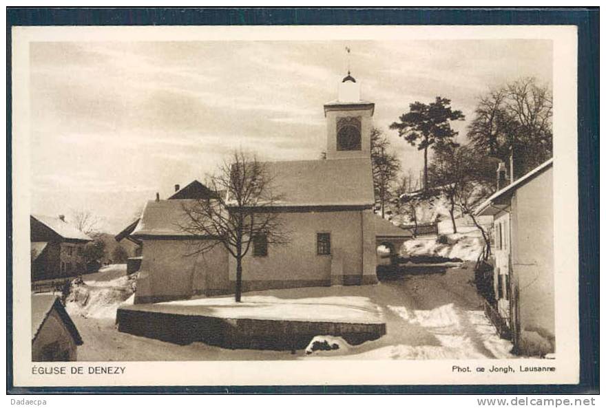 Eglise De Denezy En Hiver, - Denezy 