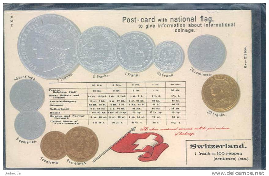 Monnaye Suisse, Drapeau Suisse, - Coins (pictures)