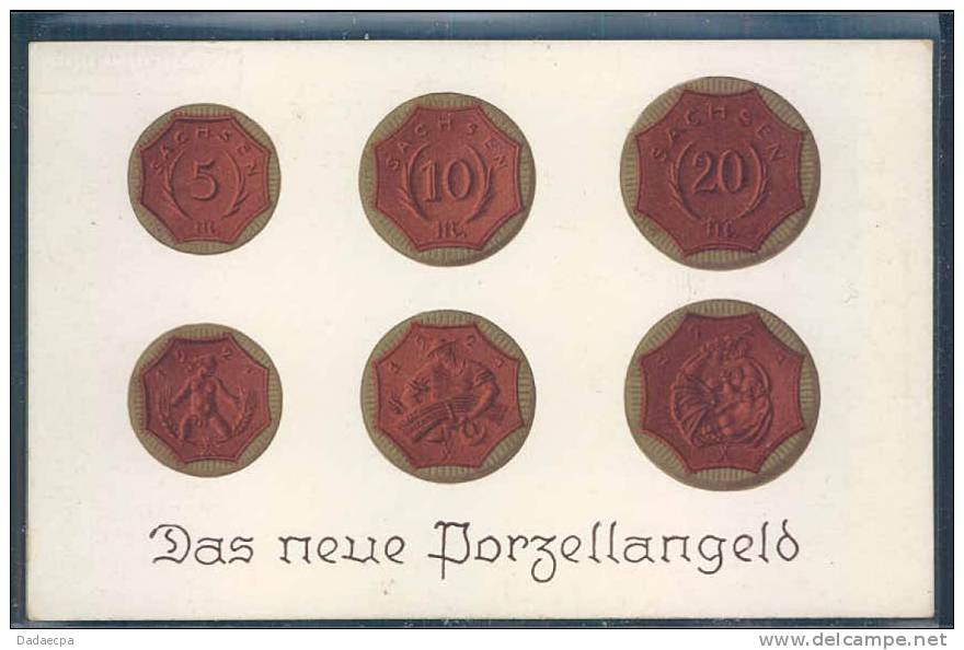 Monnayes En Porcelaine, Porzellangeld, - Monnaies (représentations)