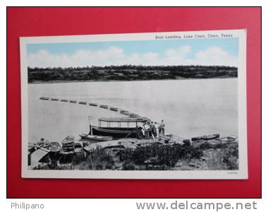 Boat Landing Lake Cisco-- Cisco TX Vintage Wb ----      -------- Ref 348 - Autres & Non Classés