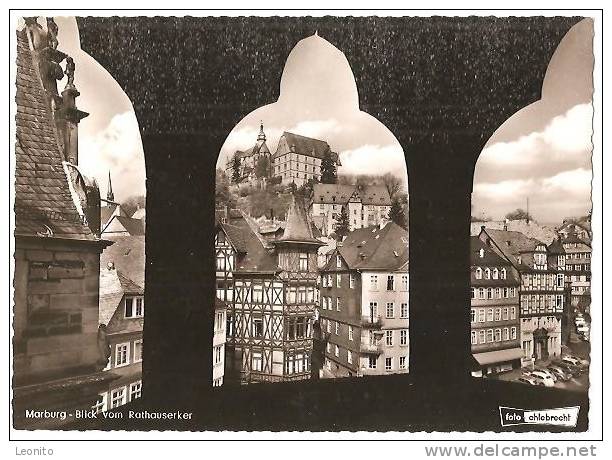 Marburg Blick Vom Rathauserker Ca. 1960 - Marburg