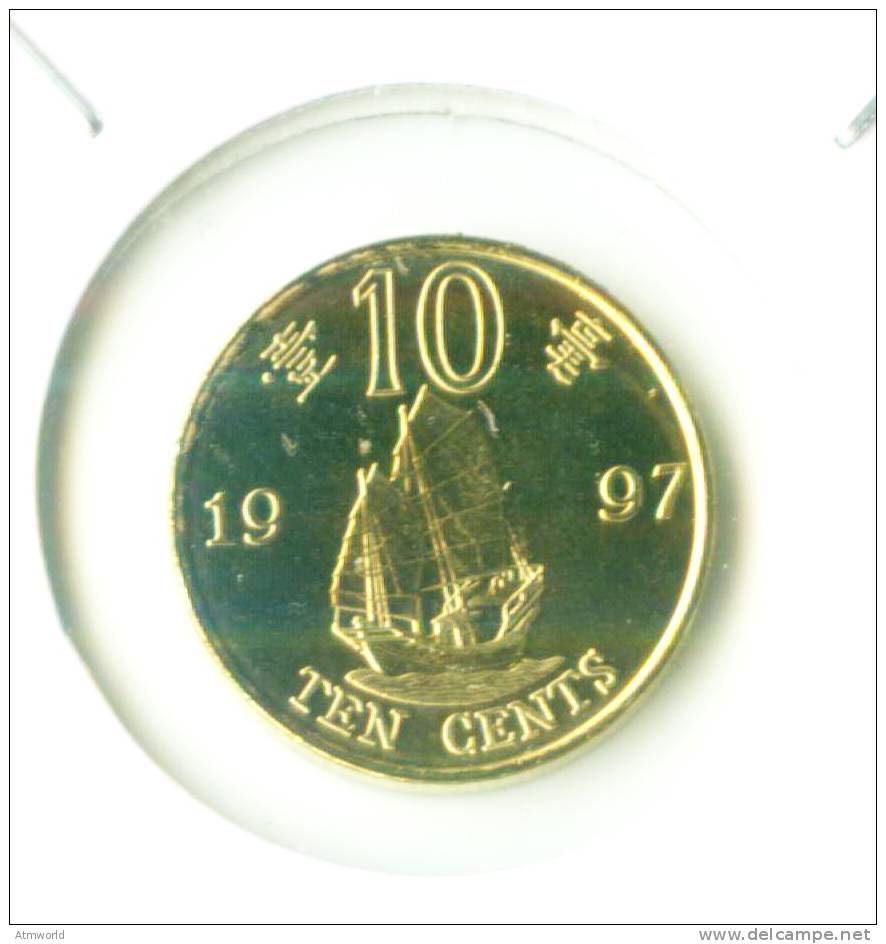 HONG KONG COIN ---  $10 CENTS ---- 1997 --- SPECIAL EDITION --- EF - Hongkong