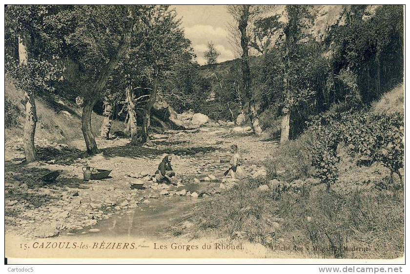 Cazouls-les-Béziers   Les Gorges Du Rhonel  Cpa - Otros & Sin Clasificación