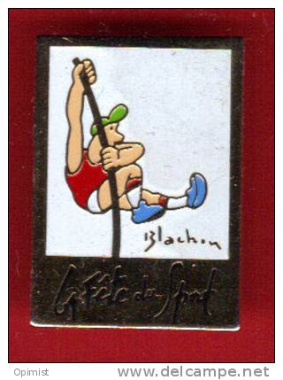 478-saut à La Perche.athletisme.BD.Blachon.signé Fraisse - Atletismo