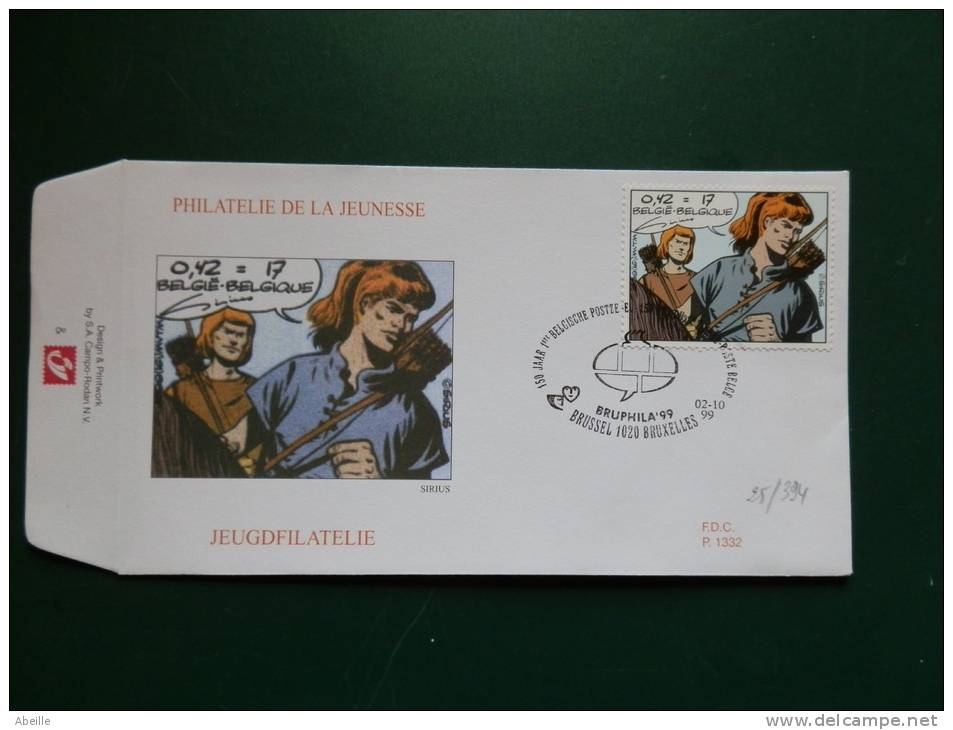 25/394    FDC   BELGE - Fumetti