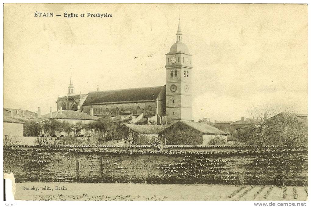 CP De ETAIN " église Et Presbytère " . - Etain