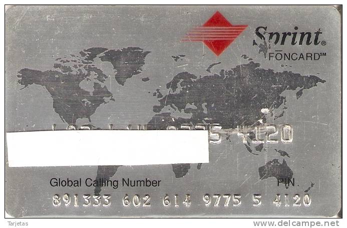 TARJETA DE ESTADOS UNIDOS PERSONAL DE SPRINT FONCARD - Schede Magnetiche