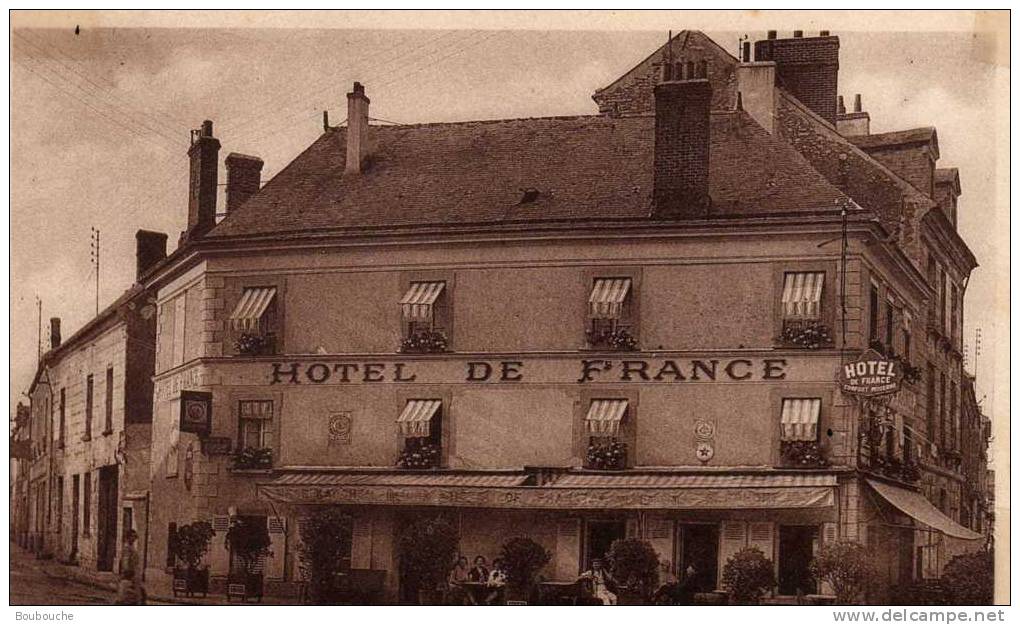 CPA 91 De ANGERVILLE Hotel De France  -  PEU COURANTE - Angerville