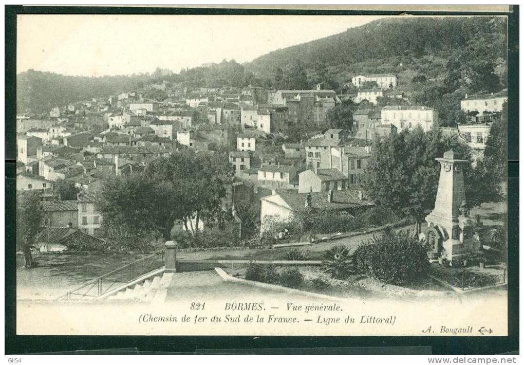 BORMES.VUE GENERALE (CHEMIN DE FER DU SuD DE LA FRANCE.LIGNE DU LITTORAL)  - Sz106 - Bormes-les-Mimosas