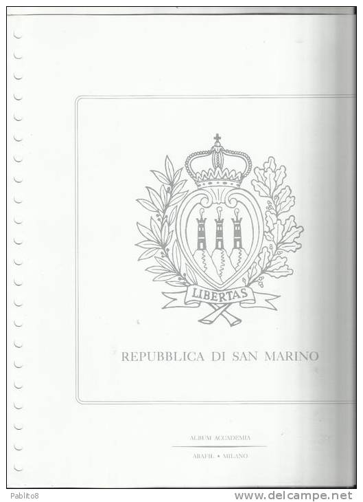 SAN MARINO 2000 ANNATA MNH MONTATA SU FOGLI MARINI - Komplette Jahrgänge