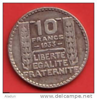 10 Francs TURIN 1933  Argent - Autres & Non Classés