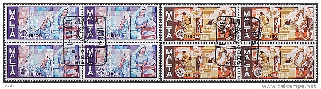 EUROPA-CEPT 1976 - Malte - B4 Obl.1er Jour - 1976