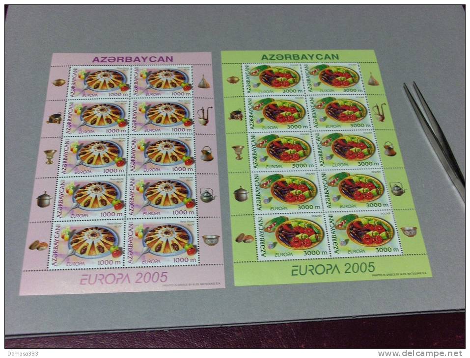 EUROPA CEPT ANNO 2005 AZERBAIJAN FOGLIETTI /SHEETS NUOVI FDC - 2005