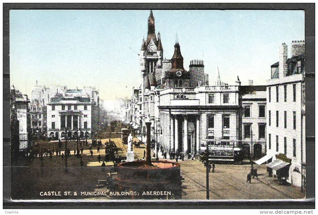 Aberdeen - Castle St. & Municipal  Buildings - Aberdeenshire