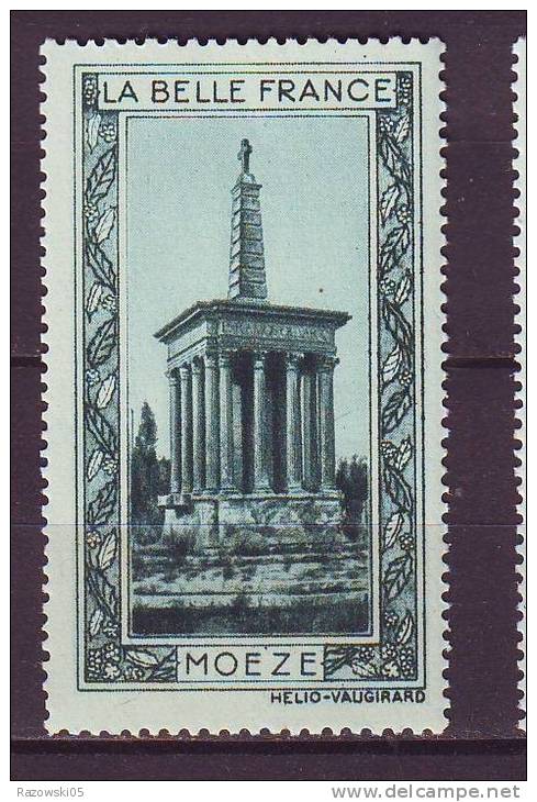 FRANCE. TIMBRE. VIGNETTE. BELLE FRANCE. ........................MOEZE - Tourism (Labels)