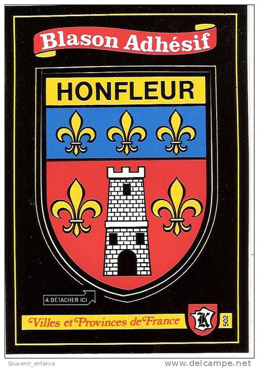 Blason Adhésif Honfleur 14 Calvados - Altri & Non Classificati