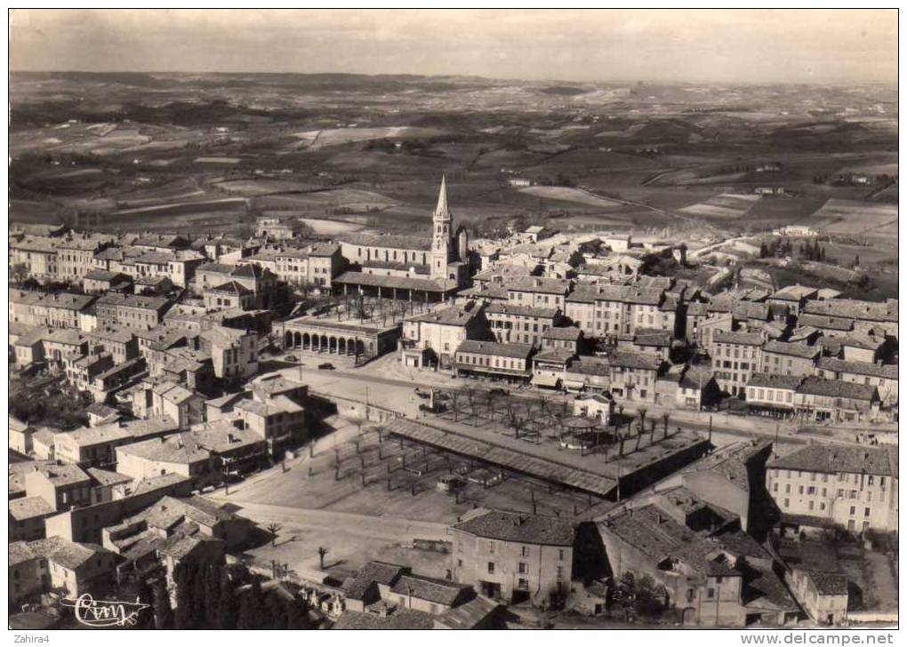 Puylaurens - Vue Aérienne - Le Centre Ville - Puylaurens