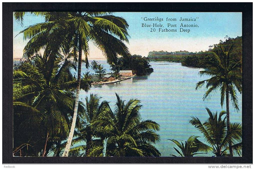 RB 804 - Early Jamaica Postcard - Blue-Hole - Port Antonio - Jamaica