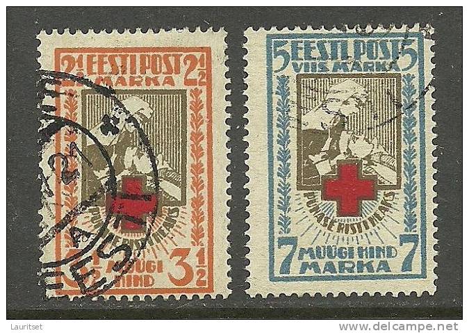 Estland Estonia Estonie 1922 Roter Kreuz Red Cross Michel 29 A - 30 A O - Estonie