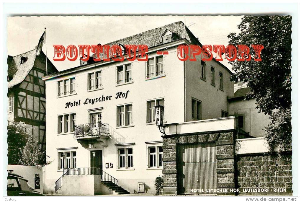 GERMANY - LEUTESDORF Am Rhein - Hotel Leyscher Hof - Allemagne Rare - Dos Scané - Neuwied