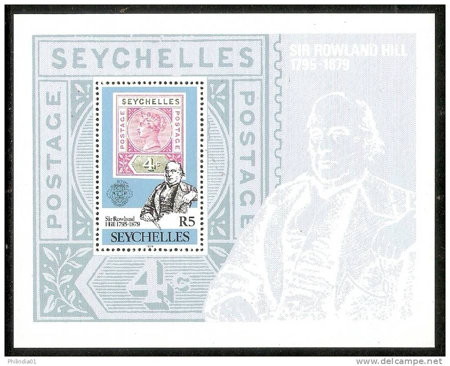 Seychelles 1979 Sir Rowland Hill Stamp On Stamp Sc 437 M/s MNH # 6383 - Rowland Hill