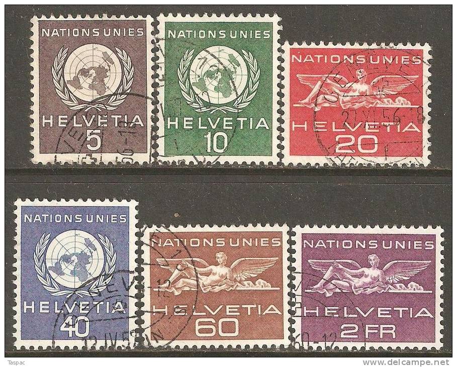 Switzerland 1955 ONU / UNO Mi# 22-27 Used - Officials