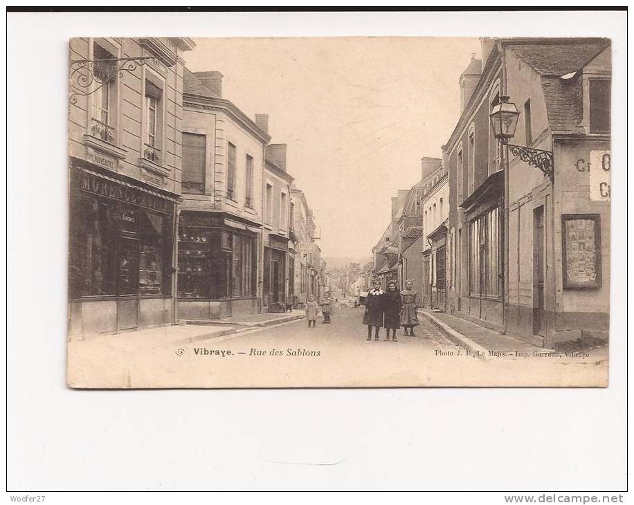 CPA VIBRAYE Rue Des Sablons - Vibraye