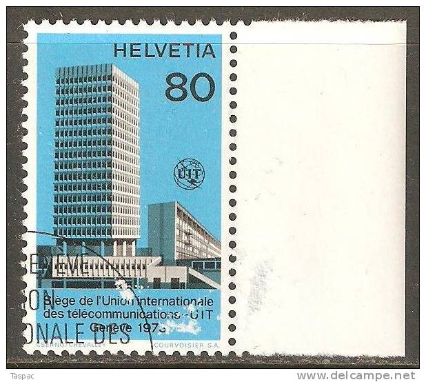 Switzerland 1973 UIT / ITU Mi# 10 Used - Officials