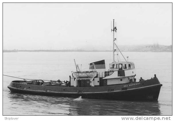 Remorqueur SEA MERRIMAC -  Photo Ancienne John Clarkson - Tugboats