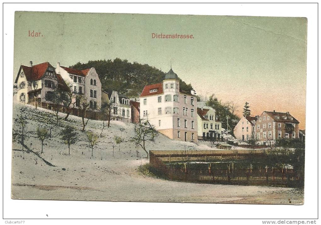 Idar-Oberstein (Allemagne) : Dietzenstrasse Im Winter Im 1907. - Idar Oberstein