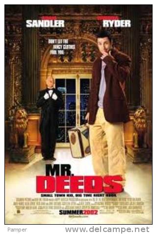 LES AVENTURES DE MR. DEEDS  -  AFFICHE  DE  CINEMA  :   EDITION FRANCAISE  -  120 CM / 160 CM - - Manifesti & Poster