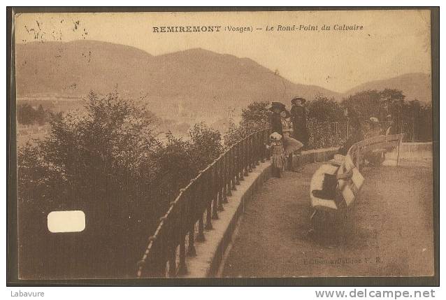 88----REMIREMONT---Le Rond Point Du Calvaire-----animée - Remiremont