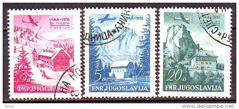 JUGOSLAVIA - YUGOSLAVIA - Airmail UIAA Bled - Mountaineers - Used - 1951 - Used Stamps