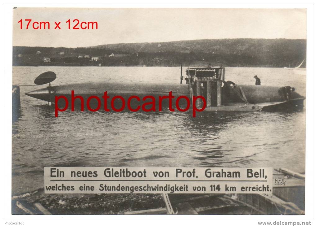 PROTOTYP-GLEITBOOT-A.GRAH   AM   BELL-Edinburgh-Schottland   -SCHIFF-MARINE-MILITARIA- - Warships