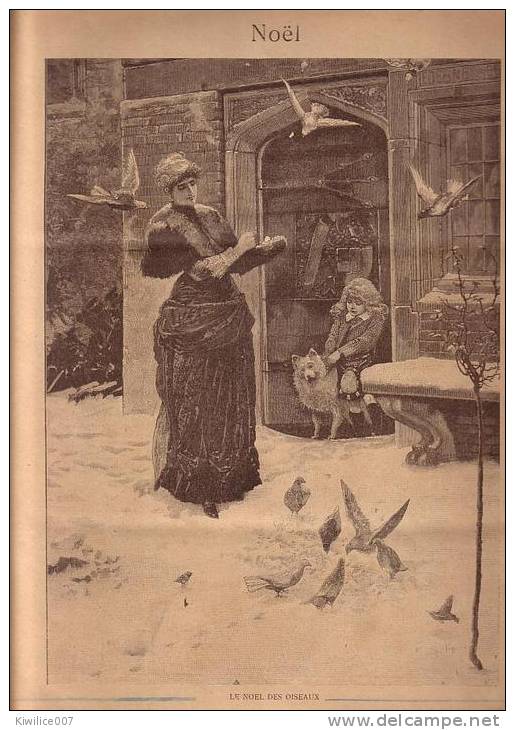 Gravure  De 1891  Tete De Saint Jean    D Apres Murillo   Gravure De Baude     + Gravure Le Noel Des Oiseaux - Non Classés