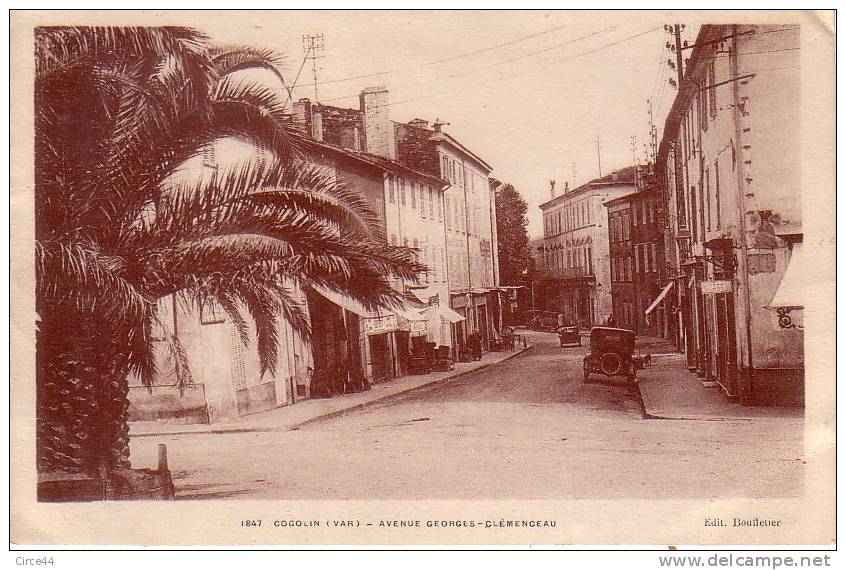 COGOLIN.AVENUE GEORGES CLEMENCEAU.VOITURES. - Cogolin