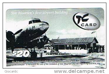 ST MAARTEN (ST. MARTIN) - TEL CELL  (GSM RECHARGE) - 1ST AIRPORT BUILDING: KLM ROYAL DUTCH AIRLINES - USED  -  RIF. 965 - Antille (Olandesi)