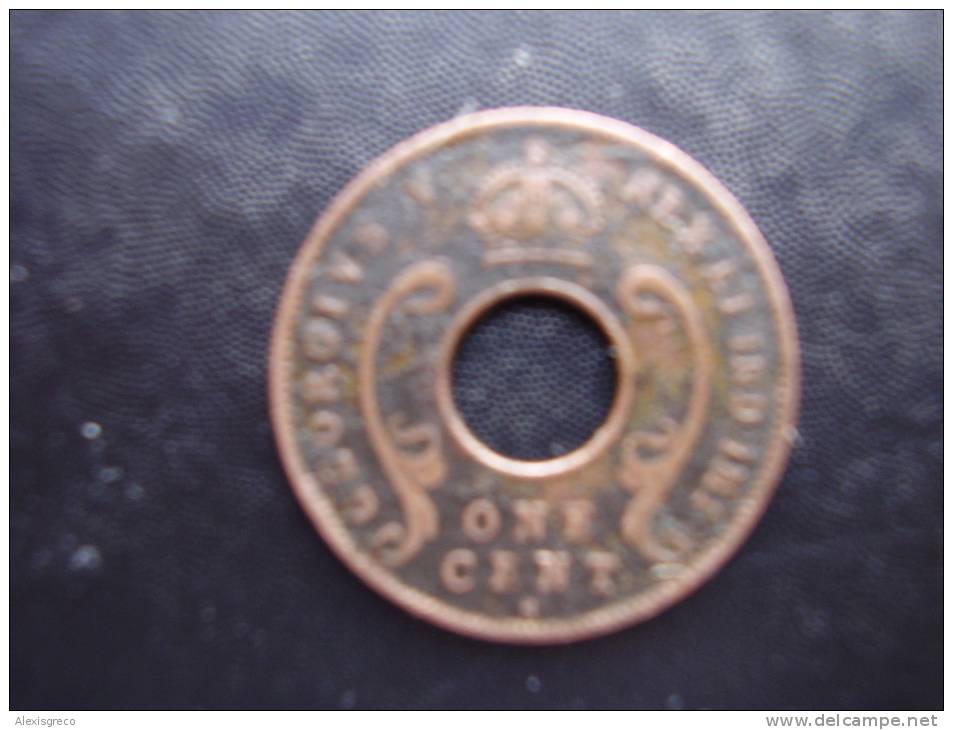 BRITISH EAST AFRICA USED ONE CENT COIN BRONZE Of 1922 ´H´. - Ostafrika Und Herrschaft Von Uganda