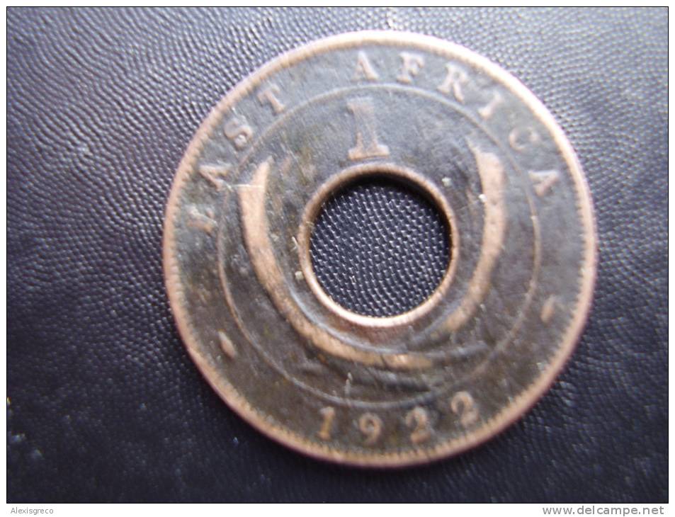 BRITISH EAST AFRICA USED ONE CENT COIN BRONZE Of 1922 ´H´. - Ostafrika Und Herrschaft Von Uganda