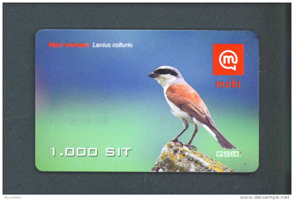 SLOVENIA  -  Mobitel Remote Phonecard/Bird As Scan - Slovénie
