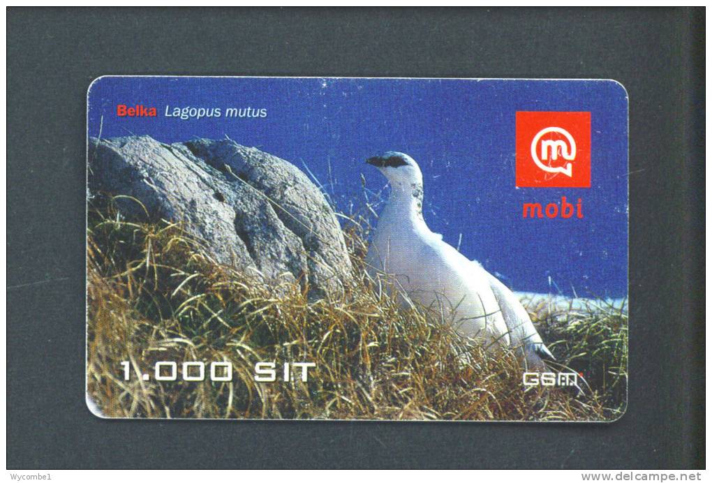 SLOVENIA  -  Mobitel Remote Phonecard/Bird As Scan - Slovenia