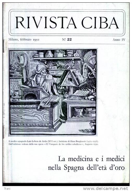 RIVISTA CIBA - N.22/1950 - Santé Et Beauté