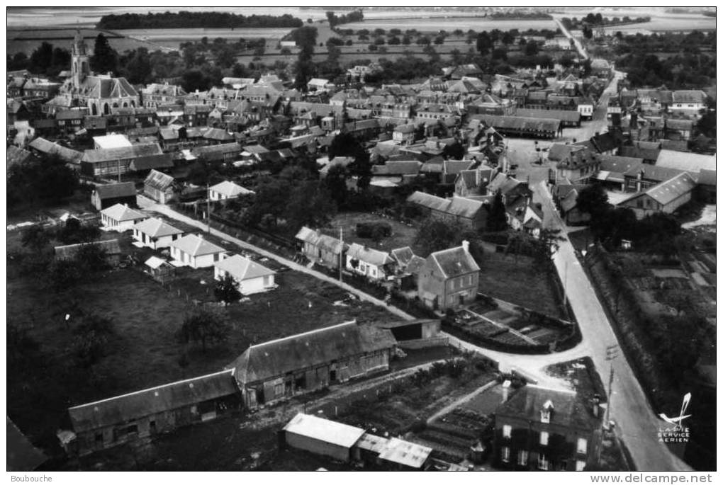 CPSM 76 En Avion Au Dessus De BUCHY Vue Générale -  PEU COURANTE - Buchy