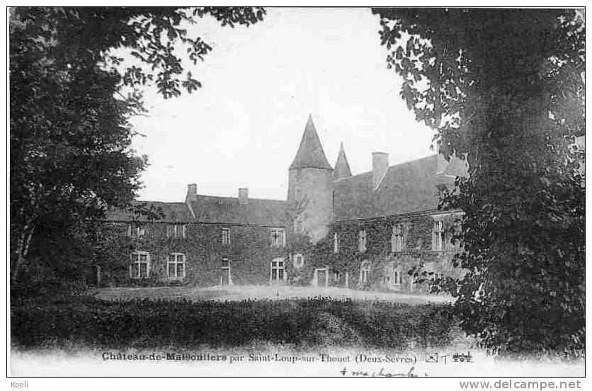 79Z03- 1 - SAINT-LOUP SUR THOUET - Château De Maisontiers - Saint Loup Lamaire