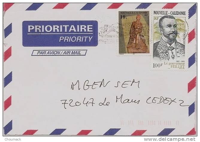 LETTRE NOUVELLE CALEDONIE Oblitération Nouméa  2005 - Storia Postale